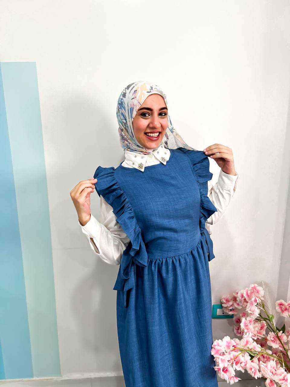 فستان كت كتان
