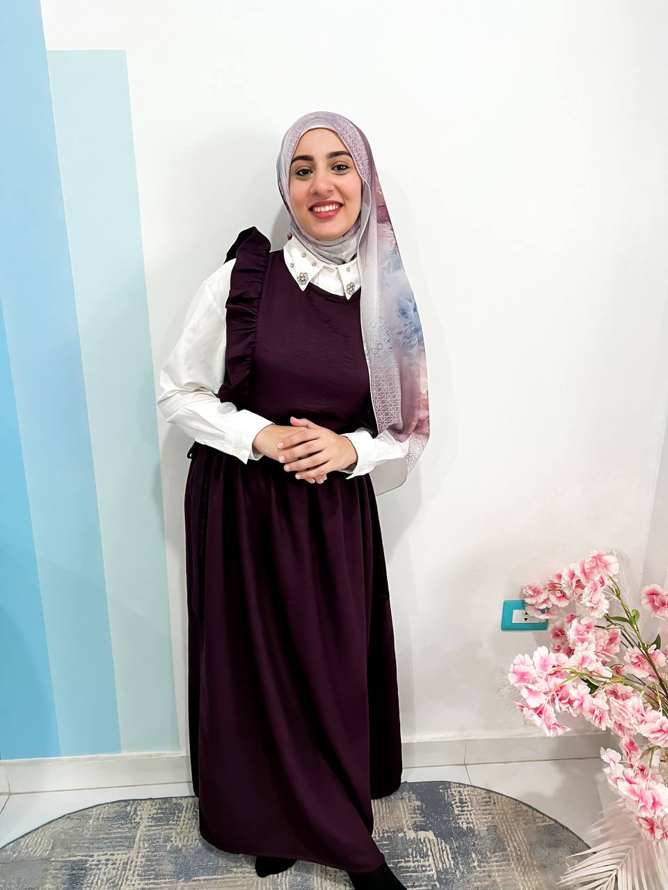 فستان كت كتان