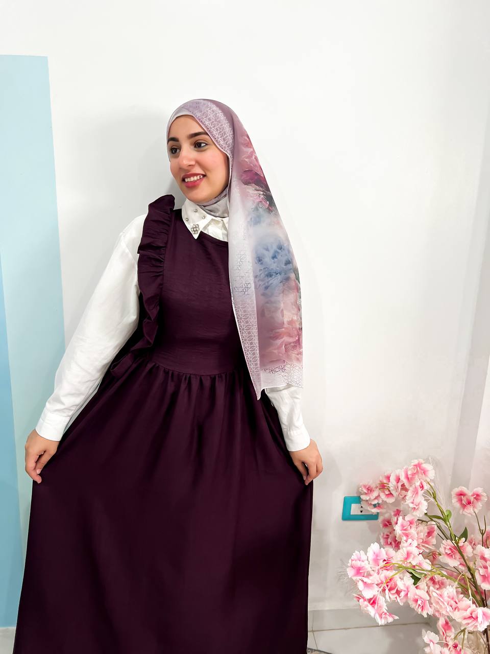 فستان كت كتان